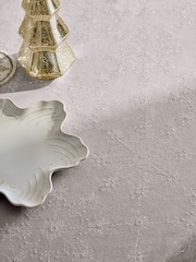 Mantel con estampado de copos de nieve - Imagen 4 de 6