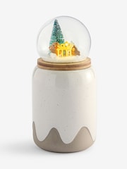 Natural Light Up Snow Globe Gingerbread Treat Jar - Image 3 of 6