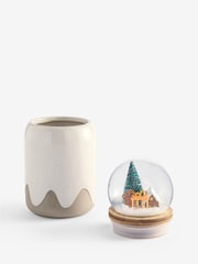 Natural Light Up Snow Globe Gingerbread Treat Jar - Image 4 of 6