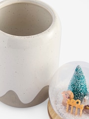 Natural Light Up Snow Globe Gingerbread Treat Jar - Image 6 of 6
