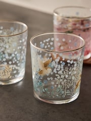 Set of 4 Blue Winter Wonderland Tumbler Glasses - Image 3 of 3