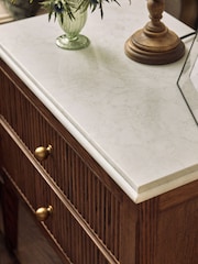 Dark Natural Collection Luxe Alderley Wide Bedside Table - Image 6 of 11