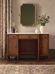 Dark Natural Collection Luxe Alderley Console Dressing Table - Image 1 of 10