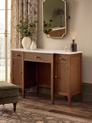 Dark Natural Collection Luxe Alderley Console Dressing Table - Image 2 of 10