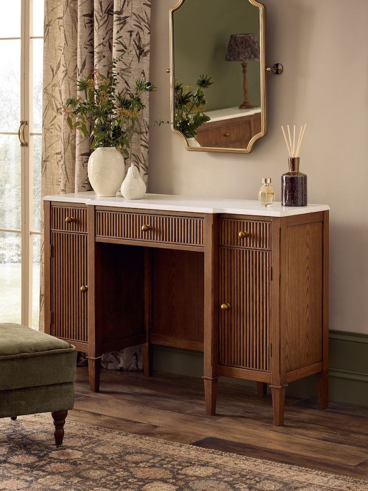 Dark Natural Collection Luxe Alderley Console Dressing Table - Image 2 of 10 Dark Natural Collection Luxe Alderley Console Dressing Table - Image 2 of 10