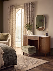 Dark Natural Collection Luxe Alderley Console Dressing Table - Image 5 of 10