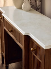 Dark Natural Collection Luxe Alderley Console Dressing Table - Image 6 of 10