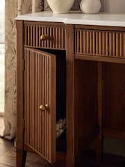 Dark Natural Collection Luxe Alderley Console Dressing Table - Image 7 of 10