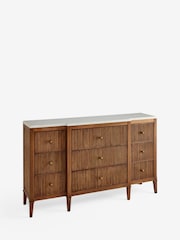 Dark Natural Collection Luxe Alderley Wide Chest of Drawers - Image 10 of 12