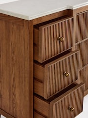 Dark Natural Collection Luxe Alderley Wide Chest of Drawers - Image 11 of 12