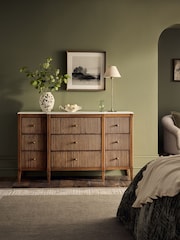 Dark Natural Collection Luxe Alderley Wide Chest of Drawers - Image 5 of 12