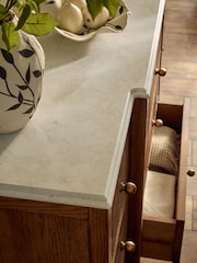 Dark Natural Collection Luxe Alderley Wide Chest of Drawers - Image 6 of 12