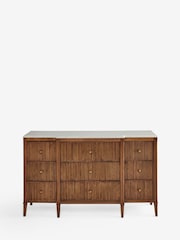 Dark Natural Collection Luxe Alderley Wide Chest of Drawers - Image 8 of 12