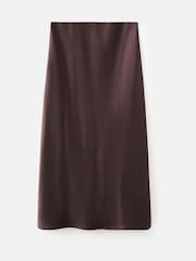 Mango Purple Satin Maxi Skirt - Image 6 of 7
