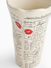 Rockett St George Cream Love Note Vase - Image 10 of 10