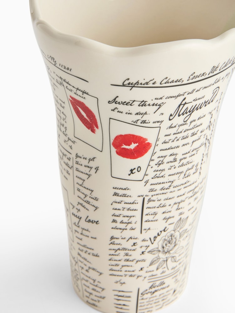 Rockett St George Cream Love Note Vase - Image 10 of 10 Rockett St George Cream Love Note Vase - Image 10 of 10