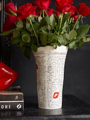 Rockett St George Cream Love Note Vase - Image 3 of 10