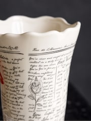 Rockett St George Cream Love Note Vase - Image 5 of 10