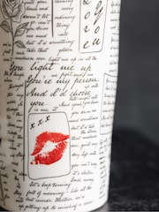 Rockett St George Cream Love Note Vase - Image 7 of 10