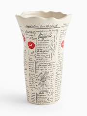 Rockett St George Cream Love Note Vase - Image 9 of 10