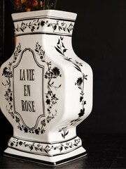 Rockett St George Cream La Vie En Rose Statement Vase - Image 3 of 6
