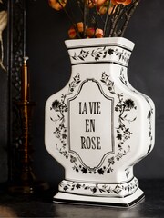 Rockett St George Cream La Vie En Rose Statement Vase - Image 4 of 6