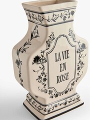 Rockett St George Cream La Vie En Rose Statement Vase - Image 6 of 6
