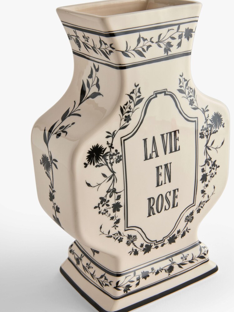 Rockett St George Cream La Vie En Rose Statement Vase - Image 6 of 6