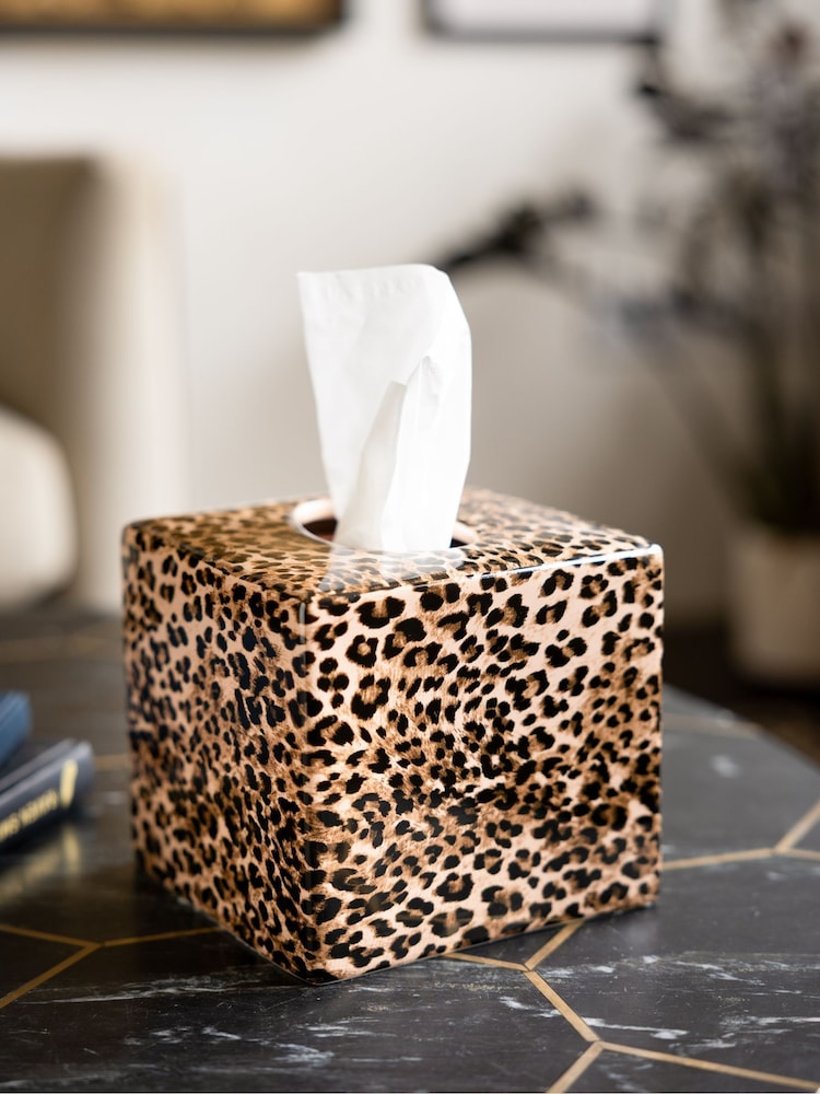 Rockett St George Leopard Ceramic Tissue Box - Image 1 of 7