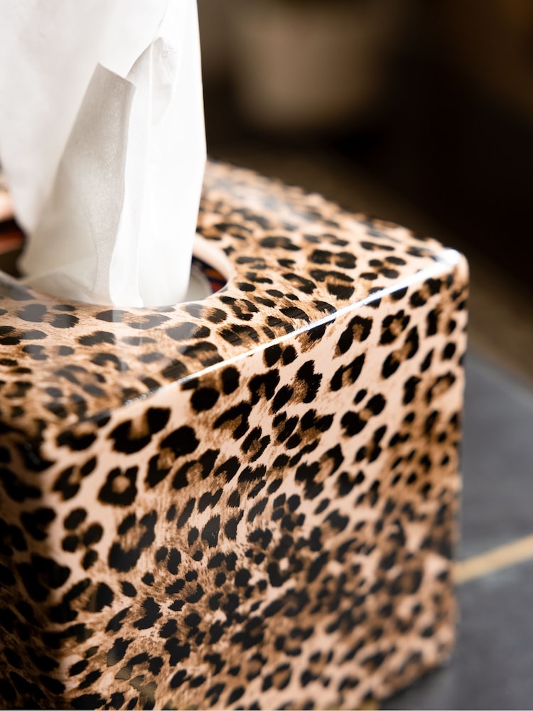 Rockett St George Leopard Ceramic Tissue Box - Image 2 of 7