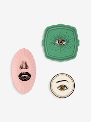 Rockett St George 3 Piece Multi All eyes on you Wall Plate Set - Image 7 of 7