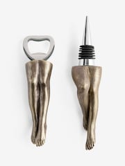 Rockett St George Gold Legs Up Bottle Opener and Stopper Set - Image 2 of 6
