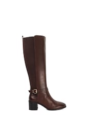 Dune London Brown Tilbys Knee High Boots - Image 1 of 6