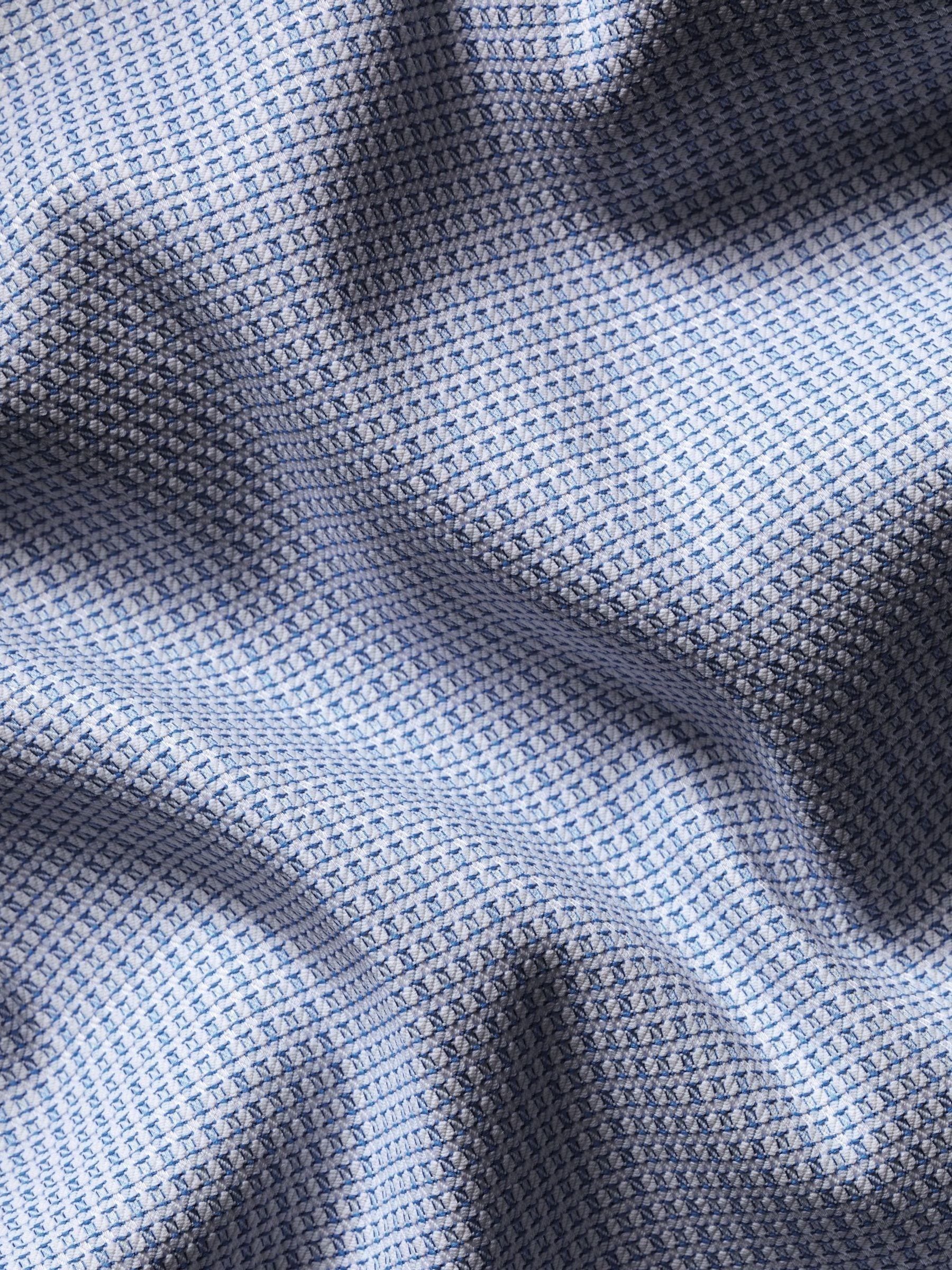 Buy Charles Tyrwhitt Blue Non-iron Performance Texture Slim Fit