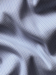Charles Tyrwhitt Blue Non-iron Performance Texture Slim Fit Shirt - Image 5 of 6