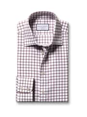 Charles Tyrwhitt Pink SF Dark Non-Iron Twill Check Shirt - Image 3 of 5