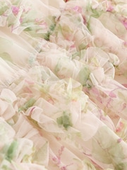 Cream Floral 3D Ruffle Mesh Occasion Dress (3-16yrs) - Image 7 of 7