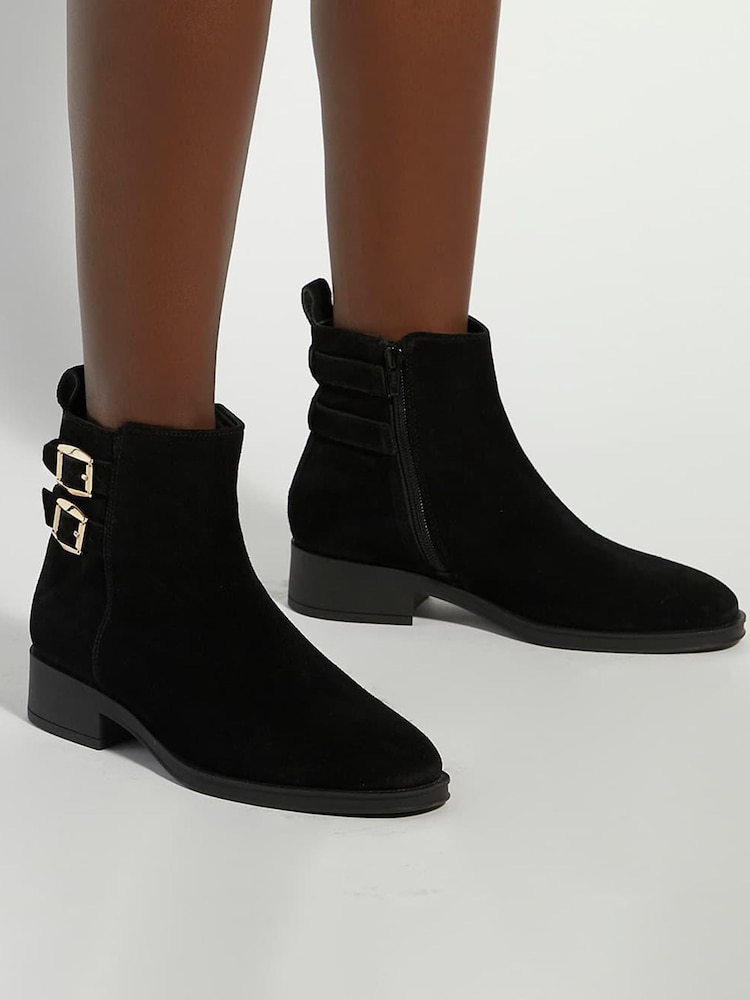 Dune London Black Pinehurst Ankle Boots - Image 1 of 6 Dune London Black Pinehurst Ankle Boots - Image 1 of 6