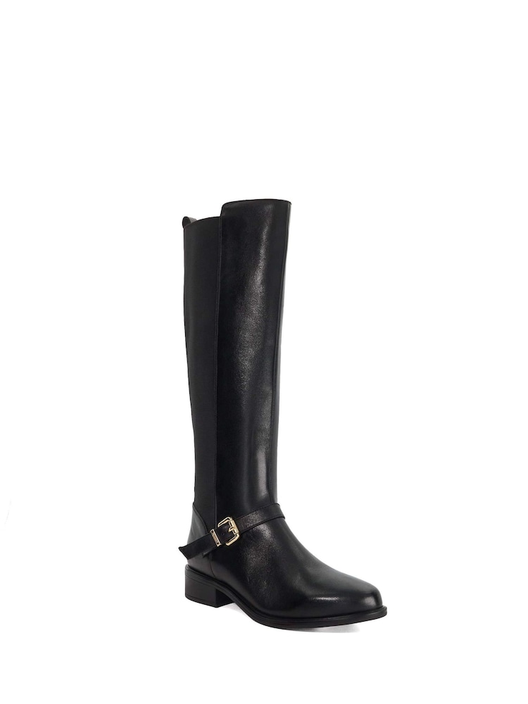 Dune London Black Toon Knee High Boots - Image 2 of 5 Dune London Black Toon Knee High Boots - Image 2 of 5