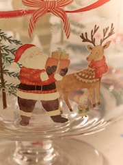Red Christmas Santa Glass Trifle Dessert Bowl - Image 3 of 4