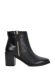 Dune London Black Purl Ankle Boots - Image 3 of 6