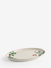 Natural Christmas Foliage Holly and Winter Berry Serving Platter - Image 4 of 4