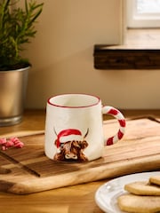 Natural Christmas Hamish The Highland Cow Mug - Image 2 of 4