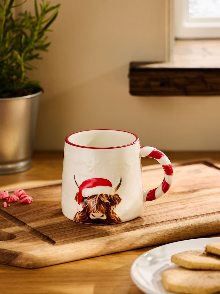 Natural Christmas Hamish The Highland Cow Mug - Image 2 of 4