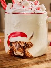 Natural Christmas Hamish The Highland Cow Mug - Image 3 of 4