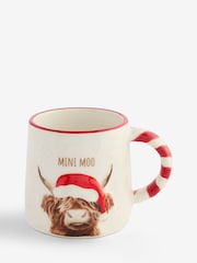 Natural Christmas Hamish The Highland Cow Small Mug - Image 4 of 4