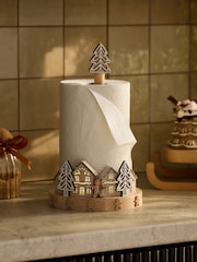 Natural Light Up Christmas Gingerbread Kitchen Roll Holder - Image 1 of 5