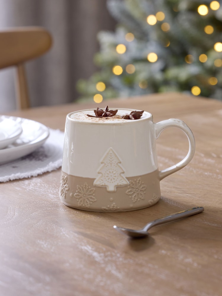 Natural Cosy Scandi Christmas Tree Mug - Image 1 of 3