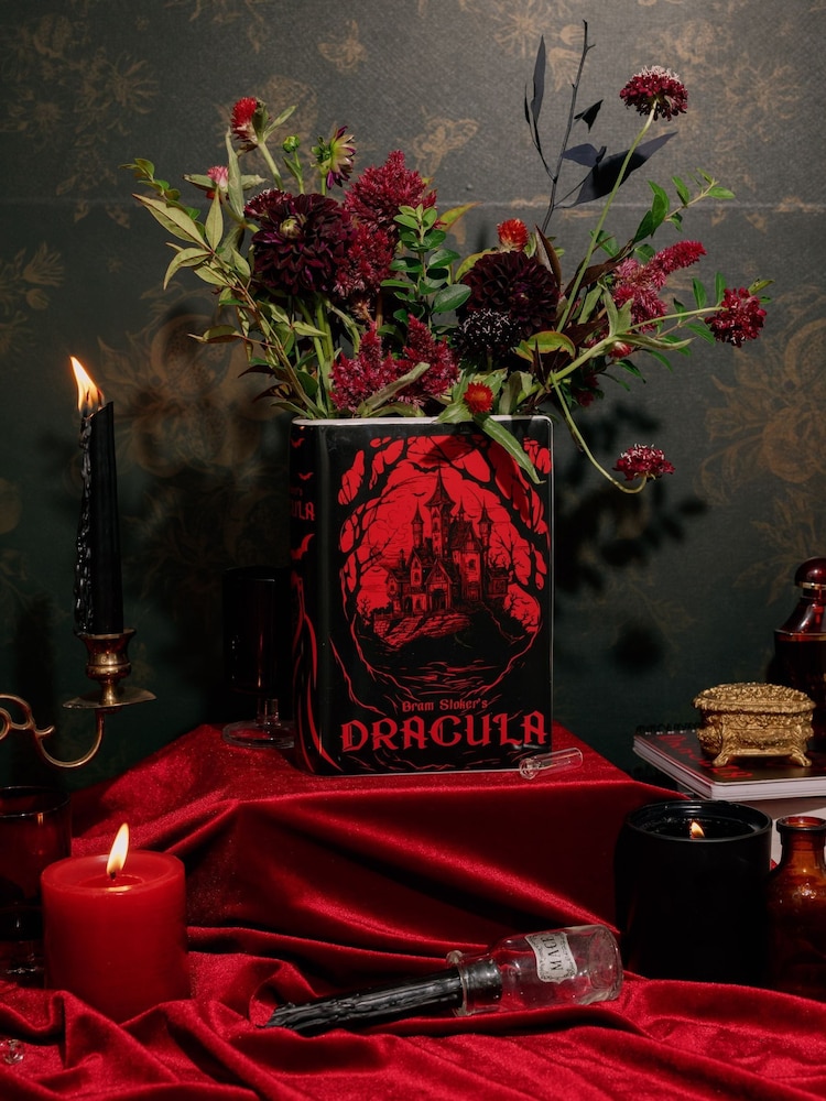 Steel Mill and Co. Black Large Dracula Book Vase - Image 1 of 4