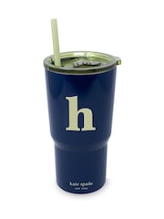 Kate Spade Blue Just Mine Initial Stainless Steel 20 oz Tumbler - Image 1 of 1